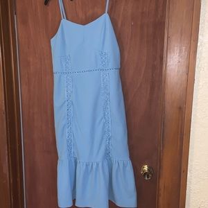 Baby blue fitted dress